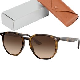 Lunettes de soleil de luxe classiques lunettes de soleil hexagonales hommes femmes lunettes de soleil de mode de qualité supérieure pour homme femme avec boîte en cuir Gafas De Sol Hombre