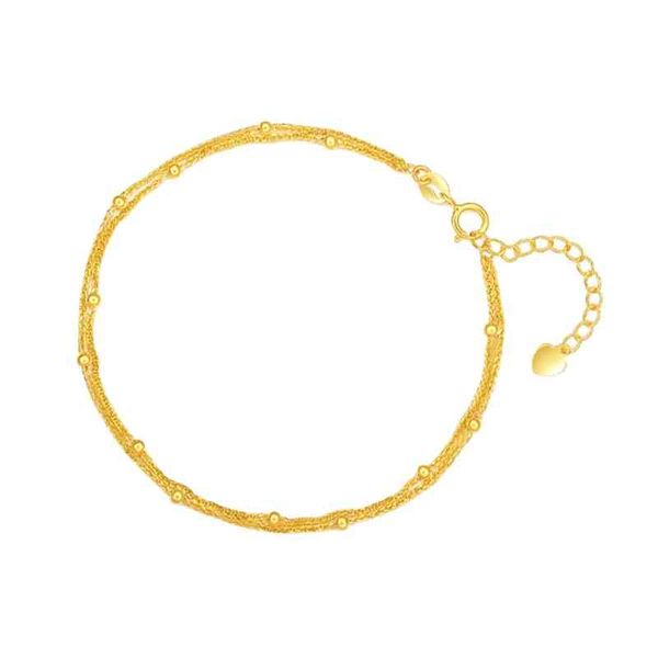 Moda de lujo AU750 Sólido Puro 18K Cadena de oro Pulsera Joyería Mujer Ladi Mujer Compromiso nupcial Pulseras de boda