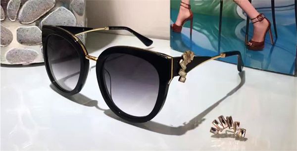 Gafas de diseñador de marca de moda de lujo JC JADE Marco de encanto de placa de chip brillante Espejo de lente anti-UV de alta calidad con un diamante extraíble