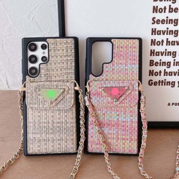 Étuis de téléphone de marque de mode de luxe Couverture de portefeuille pour Samsung Galaxy Note20 ultra note10plus note8 note9 Bande populaire Tout compris bien agréable avec sac à main