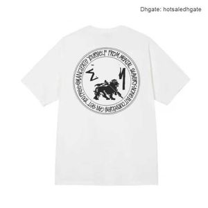 Luxe Modemerk SY Classic Heren En Dames T-shirt Angel Konijn Dinosaurus Dobbelstenen 8 Ball Korte Mouw Tee K3DL