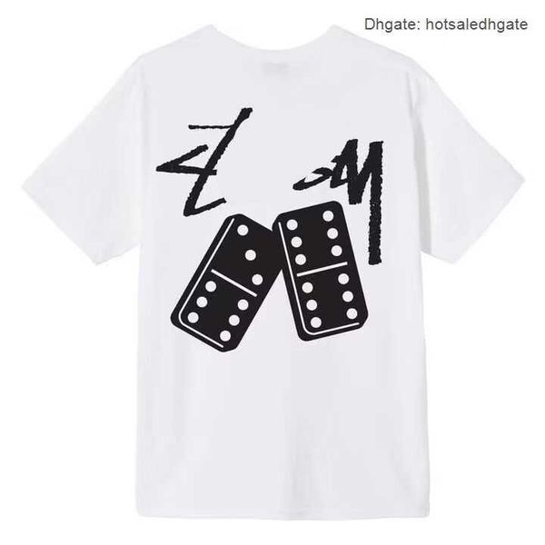 Marca de moda de lujo SY Camiseta clásica para hombre y mujer Angel Rabbit Dinosaur Dice 8 Ball Camiseta de manga corta PBI5