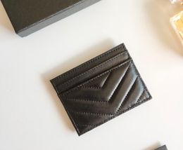 Mode de luxe porte-cartes d'affaires Caviar femmes Mini portefeuille coloré en cuir véritable pierre d'oeuf luxe noir boîte portefeuille 02