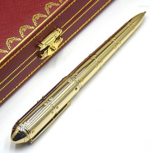 Stylo à bille Ca de mode de luxe avec pince à feuille mignonne papeterie de bureau d'affaires écriture lisse stylos cadeaux numéro de série