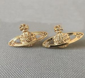 Boucles d'oreilles à charme de mode de luxe Femelle Design design dames oreilles premium 18 k boucles d'oreilles en diamant doré engagement de mariage 9623294