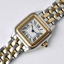 Montres de couple de luxe pour lui et elle, montre à quartz, diamant, acier inoxydable 316, montre-bracelet carrée saphir, étanche, résistante à l'eau, 606ess