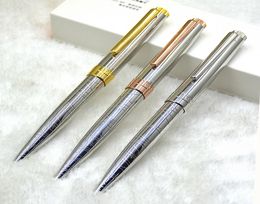 Luxury Fashion CT Silver Gold Green Ballpoint Pens Pinellerie Bureau École Fournisseur Cute Classic Design Writing Recharge Pen Promot9651456