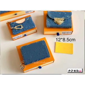 Créateur de mode de luxe Mini porte-monnaie 22a portefeuille de haute qualité long court 24 Nouveaux sacs en jean