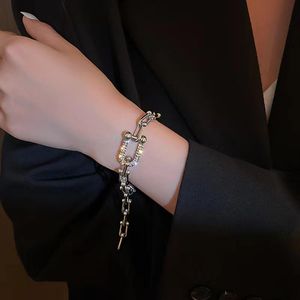 Luxe Modeontwerper Nail Art Armband Liefde Tennisarmband Met Diamanten Damesarmband Vakantiegift221G