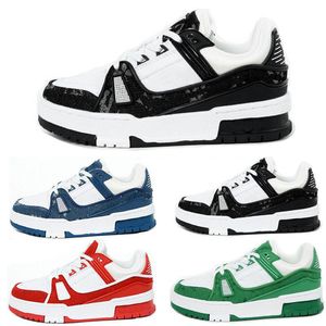 Créateur de mode de luxe Virgil Casual Kid Chaussures Cuir de veau Ablohs Plat-Forme Sneaker Blanc Vert Rouge Bleu Lettre Oink Baskets Basses Baskets B8