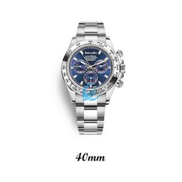 Luxe modeontwerper horloges Daytone Watch RLX Style Aangepaste horloges Silver roestvrij staal reloj
