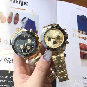 Luxe modeontwerper kijkt naar Dina Tong Lo Home Diver Water Originele stalen band Lumineuze waterdichte niet -mechanische horlogekas