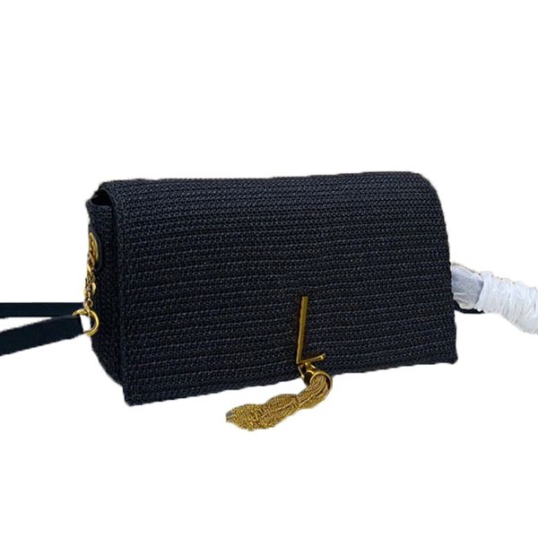 Diseñador de moda de lujo Mujeres nuevas bolsas cruzadas billetera famosa clásica de la marca en francés bolso de hombro de alta calidad material de cuerda de nylon bolsas tejidas de gran capacidad