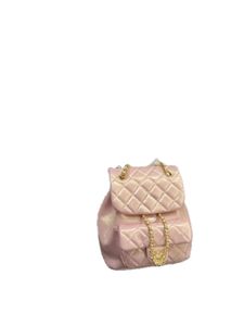 Mini sac à dos de luxe de styliste pour femmes, couture en cuir reliée à la chaîne en métal d'origine, sac à main super tout-en-un