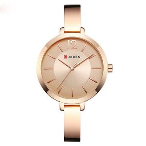 Robe de mode de luxe dames Bracelet montres femmes Quartz bande en acier inoxydable or Rose montre-Bracelet dame montre Reloj Mujer257S