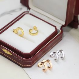 Luxe fashion oorbellen van high-end ontwerpers ~ Opvallende kleuren rose goud, zilver, goud, KDY55