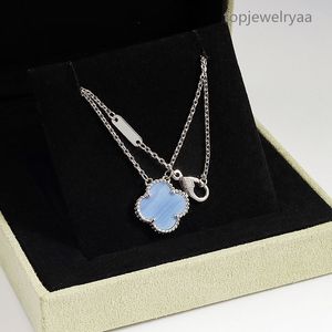 Collier de trèfle à quatre feuilles de mode de luxe bijoux de créateur collier de fête pendentif nacre en acier inoxydable plaqué or 18 carats cadeau bijoux de fête