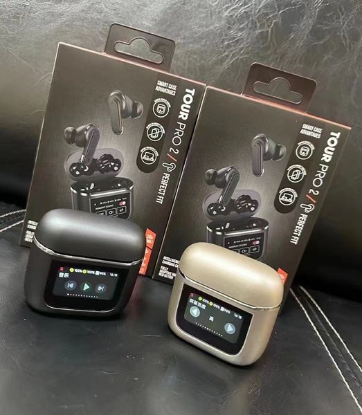 True Wireless Bluetooth Éditeurs de bruit Annulation du bruit Ambient Sound Earphone Tour Pro 2 Earbud In-Earbud ANC Sports Écouteurs avec écran tactile