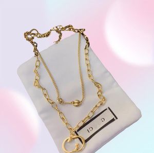 Colliers de luxe en argent plaqué or, pendentif de qualité sélectionnée, Style Couple, longue chaîne, accessoire délicat pour jeune fille6198349