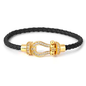 Luxe mode hoefijzerarmband Hoge kwaliteit Anti-fading allergie U-vormige volledige armband Luxe sieraden Maat Aangepaste lengte