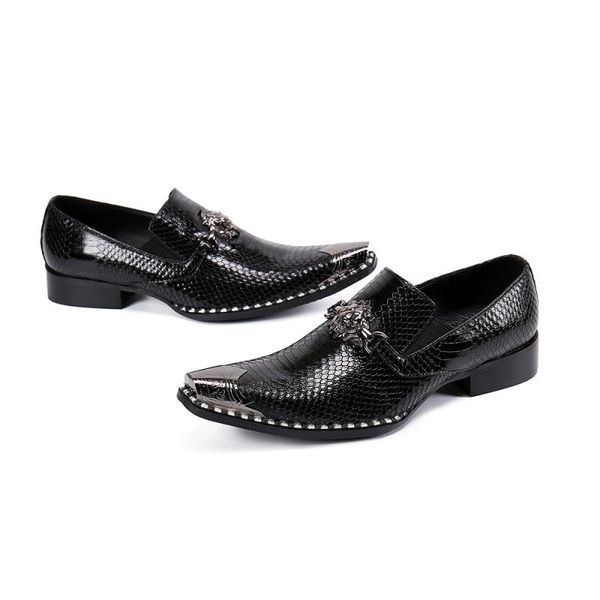 Mode de luxe Italienne Mode Main Homme Crocodile Chaussures En Cuir Suit Robe d'affaires Hommes Chaussette Zapatos Mujer Meilleur cadeau Hommes