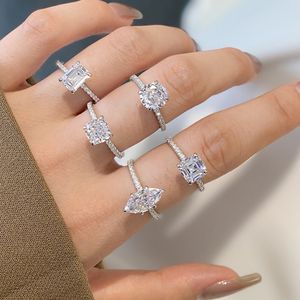 luxe gouden wo designer ring voor vrouw 925 sterling zilver diamant rond ovaal 5A zirkonia damesliefde eeuwigheidsbelofte bruiloft verlovingsringen geschenkdoos maat 5-9