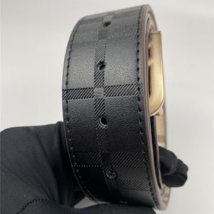 Lettres de mode de luxe double face grande boucle véritable boîte de ceinture concepteur hommes et femmes de haute qualité ceintures pour hommes 249f