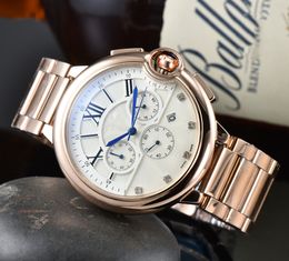 Mode de luxe hommes femmes bleu ballon montres à quartz en acier inoxydable montres hommes top marque relogio feminino réservoir étanche conception dame horloge montre