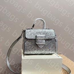 Moda de lujo Mini Glitter Lentejuelas Monograma Bloqueo Messenger Bag Luxurys Carteras Lujo Botón Correa Monederos Crossbody Designer Bag Mujer Bolso Bolso de hombro