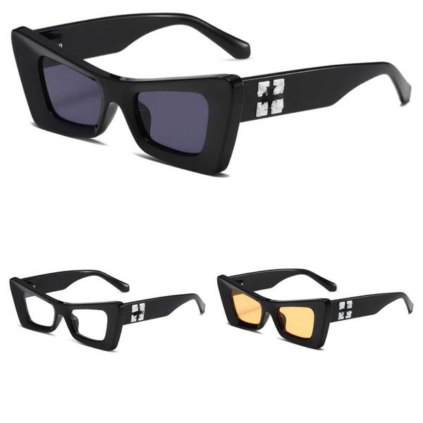 Moda de lujo Offs Gafas de sol Marcos Marca Hombres Mujeres Gafas de sol Flecha x Blanco Marco negro Gafas Tendencia Hip Hop Gafas de sol cuadradas Deportes Viajes Gafas de sol