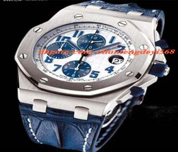 Fashion de luxe Offshore 42 mm Navy Stood305Cr01 Quartz Man Watch Wristwatch9204134