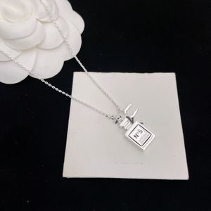 Luxe Mode Parelketting kanaal Designer Sieraden Bruiloft Diamant 18K Verguld Platina Letters hangers kettingen voor vrouwen met C letter Pendan ax50f