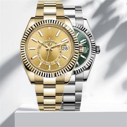 Relojes para hombre de estilo de moda de lujo RELOJ HOMBRE mecánico automático de acero inoxidable Cierre deslizante Reloj de pulsera deportivo para hombres a prueba de agua Orologio di Lusso