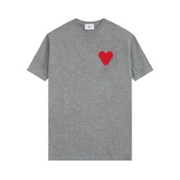 Style de mode de luxe Streetwear t-shirt Spring Love Jacquard broderie tricotée à manches courtes Version surdimensionnée Design pour Amis hommes et Pb