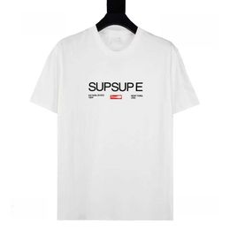 Luxury Fashion Supremo Classic Mens and Womens T-shirt motif imprimé alphabet Summer Hip Hop Top Breathable High Street Cotton Loose Tees Supremo CKC7