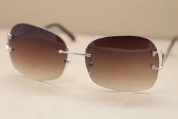 Luxe-modetrend 4193829 Zonnebrillen Merkkwaliteit 2017 Hot zonnebril voor vrouwen Lage prijs UV400 Bescherming Zonnebril Randloze Sungl