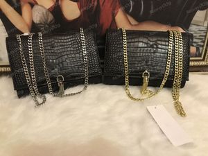 Luxe mode -portefeuilles schoudertas kruistas vrouw handtas portemonnee pu lederen hoogwaardige dames messenger twee kleuren ketting