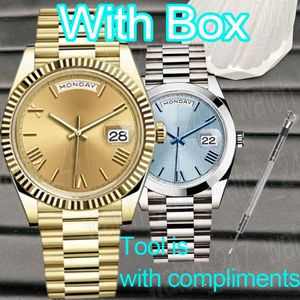 Luxe modehorloge ontwerper automatisch 2813 uurwerk horloges week 41 mm 36 mm luxe horloge roestvrij staal lichtgevend waterdicht sporthorloge herenhorloge