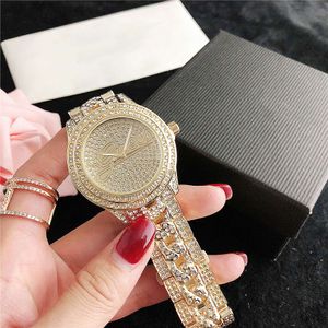 Luxe mode vrouwen diamanten horloge rose goud geen agenda gouden armband vouwen clasp master designer meisje horloges