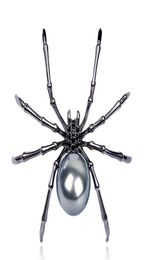 Luxe Mode Vrouwen Strass Faux Parel Spider Broche Pin Corsage Revers Sieraden Gift2634199