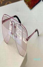 Moda de luxo feminina a festa óculos de sol ouro rosa sombreado sem aro piloto óculos de sol uv400 proteção com box6240825