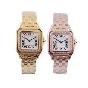 luxe mode dames tank horloge klassieke horloges hoge kwaliteit 22 27mm vierkante dame vrouwen horloges quartz horloges roestvrij staal designer horloge horloge