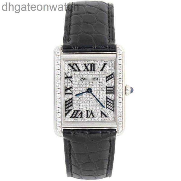 Luxury Fine 1to1 Diseñador Reloj Carter Watch Series de tanques de mujer Precisión de acero Diamante Full Quartz Watch Classel Fashion Chronograph Watch