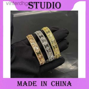 Luxury Fine Vancelfe Designer Bracelet For Women Original Narroter Edition 18K Rose Gold Diamond Kaléidoscope Bracelet Bracelet avec logo de marque