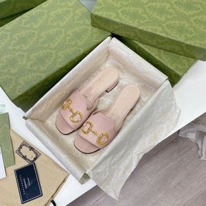 Luxe platte sandalen multi-kleuren slippers klassieke patronen en kleuren shoal vrije tijd binnen complete set accessoires 34-41