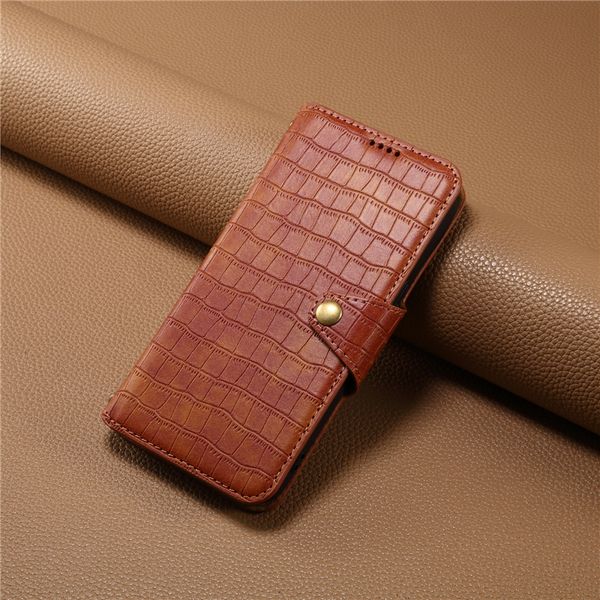 Funda de teléfono Vogue con estampado de cocodrilo de lujo para iPhone 15 Plus 14 13 12 Pro Max Samsung Galaxy S23 Ultra S23FE S21FE A13 5G A22 A33 A31 A32 Ranuras para tarjetas duales Cartera Shell