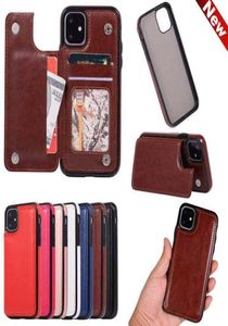 Portefeuille de luxe en cuir synthétique à rabat avec fentes pour cartes magnétiques, étui de téléphone pour iPhone 6 7 8 Plus 10 X XS max 11 Samsun9701431