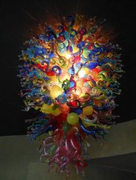 Multi gekleurde luxe bloemvorm lampen plafondverlichting handgeblazen glas hanglamp Italiaanse kroonluchter Murano