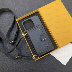 Coque de téléphone de luxe avec lettres de fleurs, pour iPhone 15 14 13 12 11 Pro Max X Xs Xr 8 7 Plus, rivet, fente pour carte, support de poche, lettre tendance imprimée, coque pare-chocs avec bandoulière