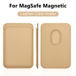 Luxe Voor Macsafe Magnetische Lederen Portemonnee Case Voor iPhone 13 12 11 14 Pro Max 15Pro S23 Kaarthouder Telefoon tas Cover Accessoires